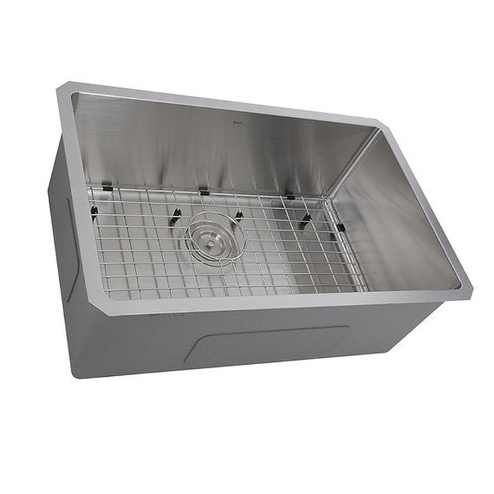 Nantucket Sinks Pro Series Rectangle Single Bowl Undermount Small Radius Corners  Stainless Steel Kitchen Sink, 16 Gauge