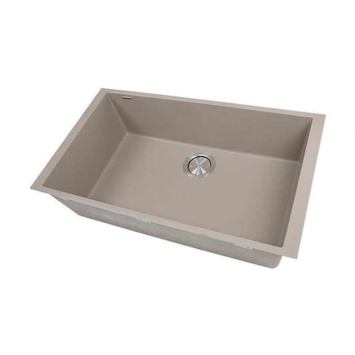 Nantucket Sinks Large Single Bowl Undermount Granite Composite Titanium