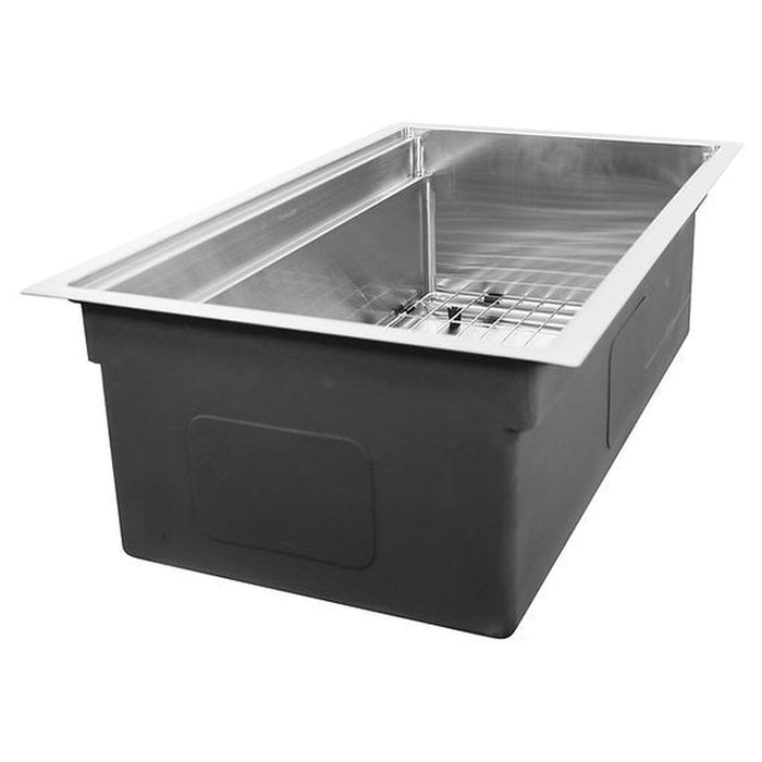 Nantucket Sinks 32 Inch Professional Prep Station Small Radius Undermount Stainless  Kitchen Sink with Accessories