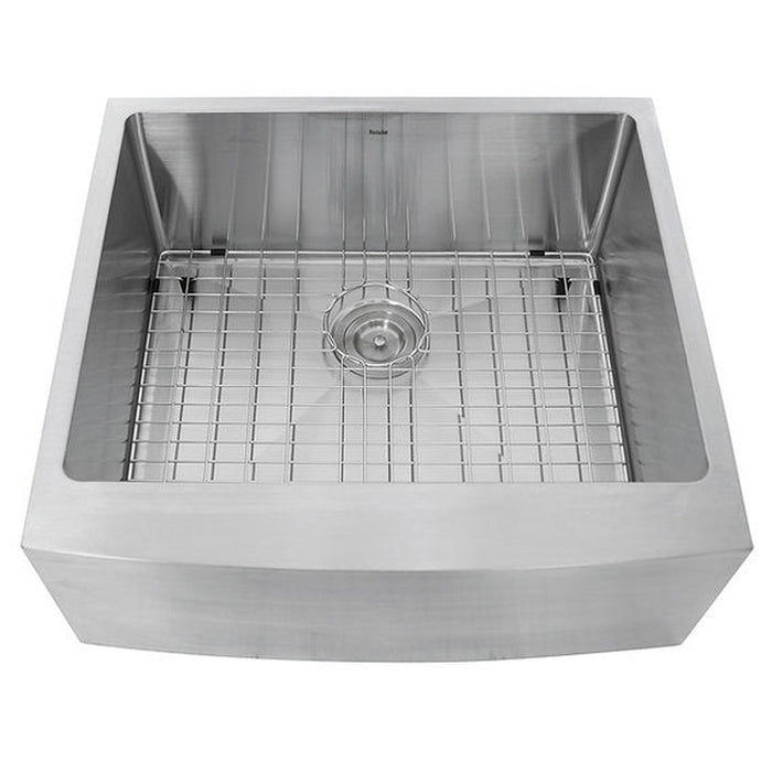 Nantucket Sinks Apron2420SR-16 - 24 Inch Pro Series Single Bowl Farmhouse Apron Front Stainless Steel Kitchen Sink