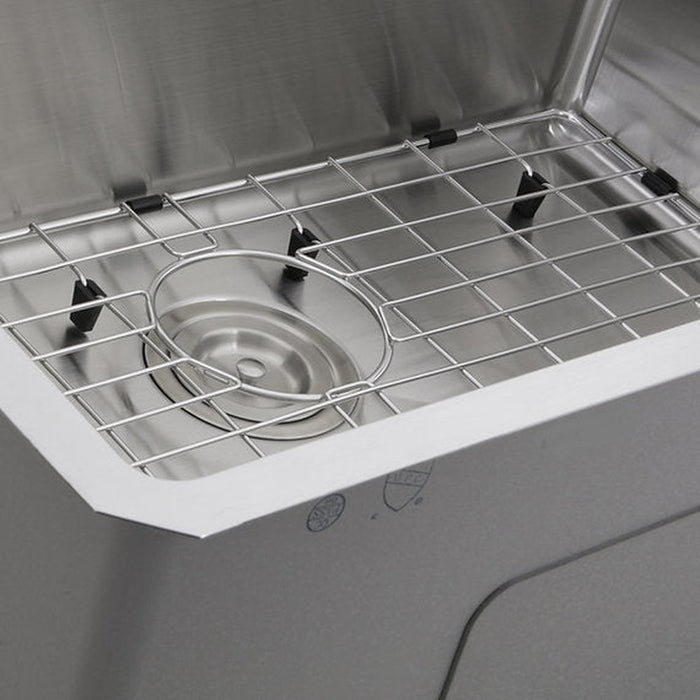 Nantucket Sinks Apron302010SR-16 - 30 Inch Pro Series Single Bowl Farmhouse Apron Front Stainless Steel Kitchen Sink