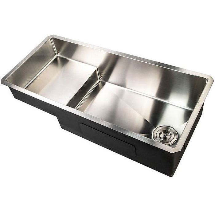 Nantucket Sinks STEPPE3918 Pro Series Undermount Stainless Steel Kitchen Sink with Compatible Accessories