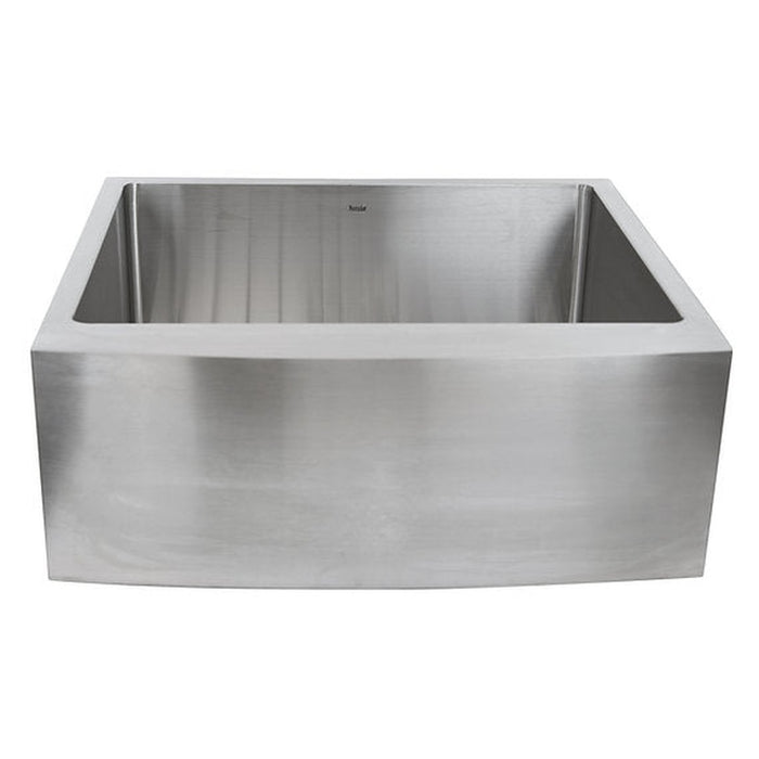 Nantucket Sinks Apron2420SR-16 - 24 Inch Pro Series Single Bowl Farmhouse Apron Front Stainless Steel Kitchen Sink