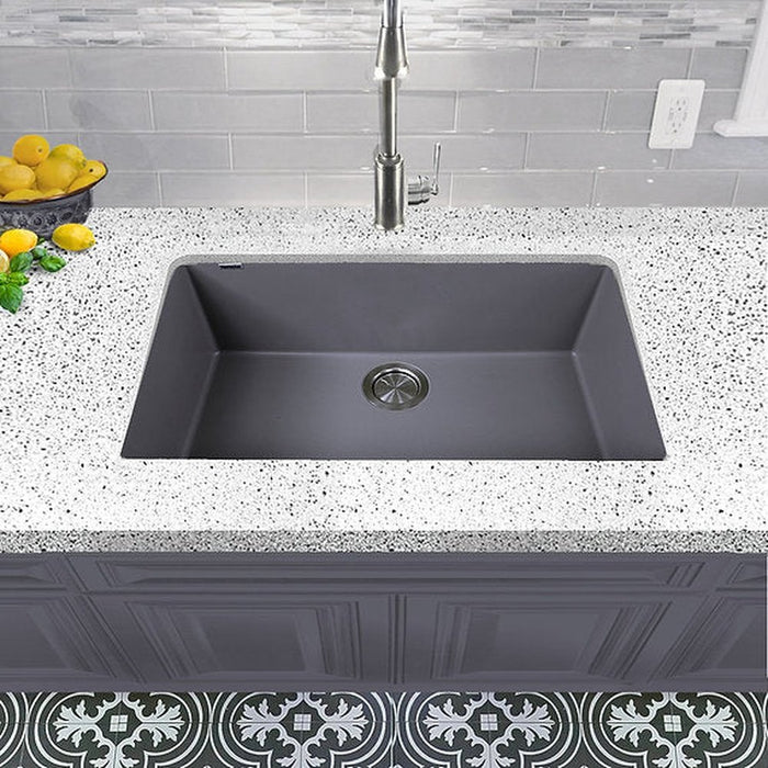 Nantucket Sinks Large Single Bowl Undermount Granite Composite Truffle