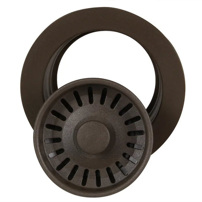 Nantucket Sinks Brown Disposer Flange with Strainer Kitchen Drain - For Granite Composite Sinks
