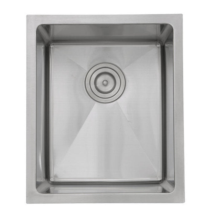 Nantucket Sinks 15 Inch Pro Series Rectangle Undermount Small Radius Stainless Steel Bar/Prep Sink