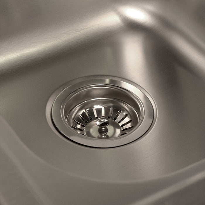 Nantucket Sinks 33 Inch Double Bowl Equal Self Rimming Stainless Steel Drop In Kitchen Sink, 18 Gauge