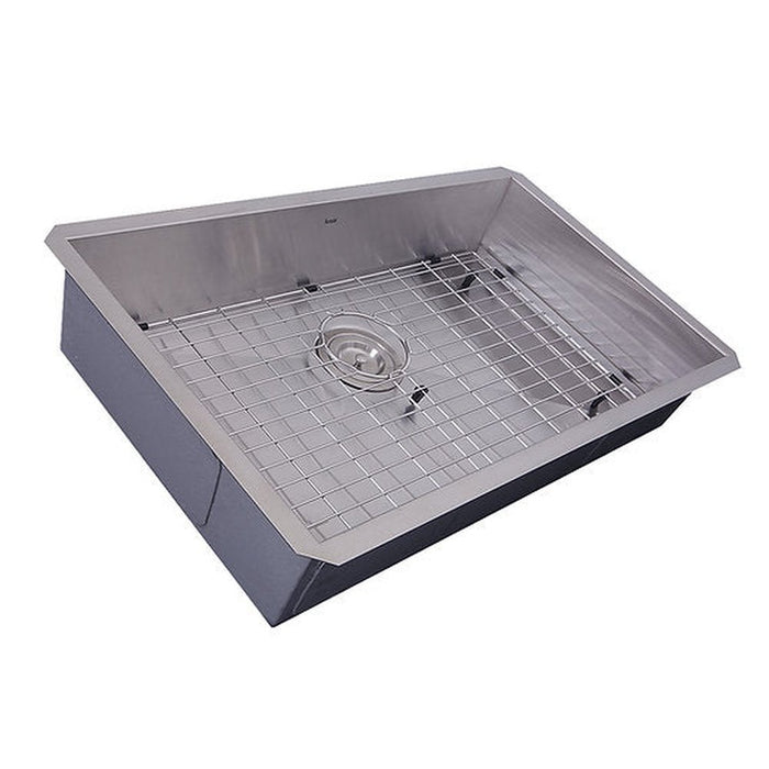 Nantucket Sinks 30-inch Single Bowl Zero Radius ADA Stainless Steel Kitchen Sink