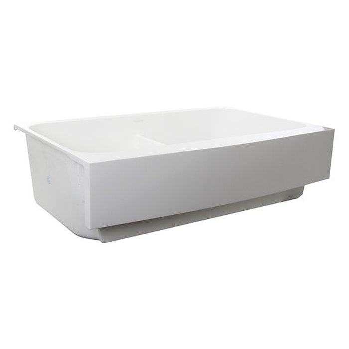 Nantucket Sinks Retrofit Glacierstone Double Bowl EZApron Kitchen Sink