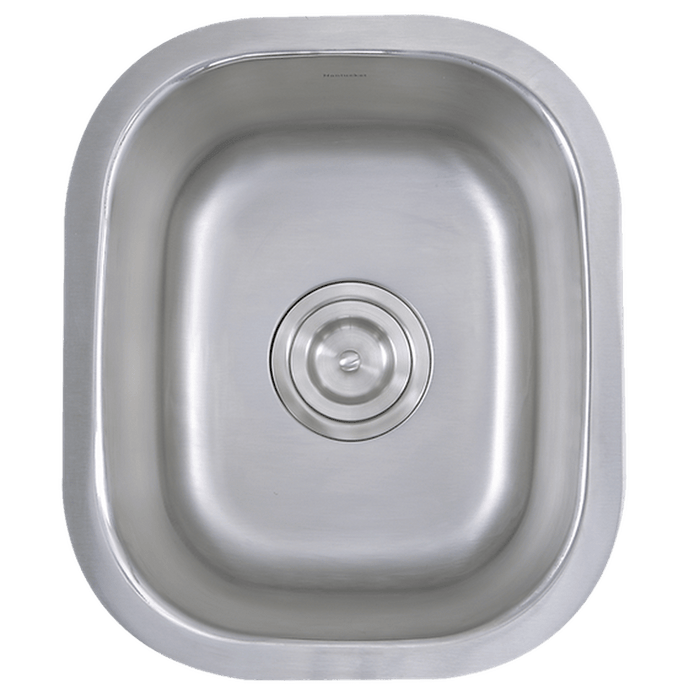 Nantucket Sinks 15 Inch Rectangle Undermount Stainless Steel Bar/Prep Sink, 18 Gauge