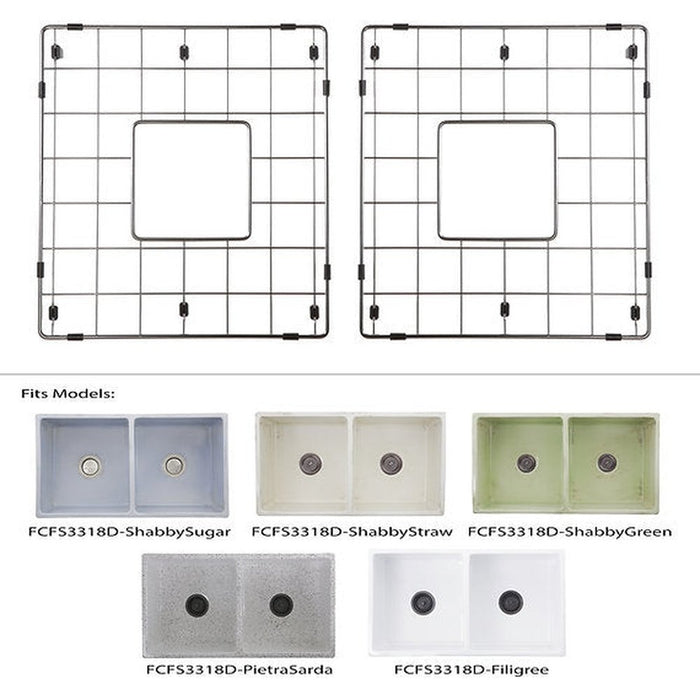 Nantucket Sinks Stainless Steel Bottom Grids Set BG-VC3318D