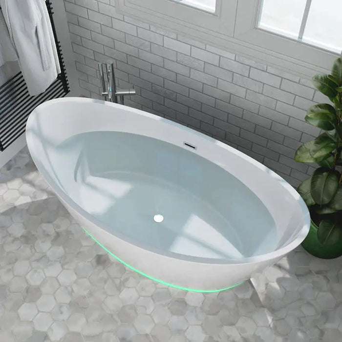 Empava 59 in. Soaking Freestanding Bathtub