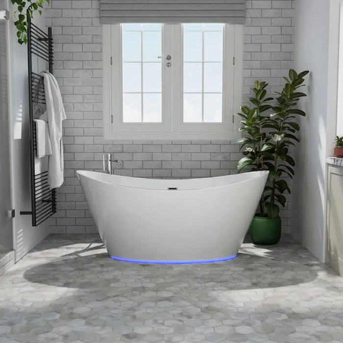 Empava 59 in. Soaking Freestanding Bathtub