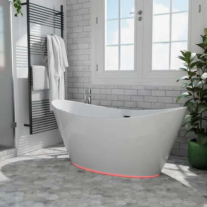 Empava 59 in. Soaking Freestanding Bathtub