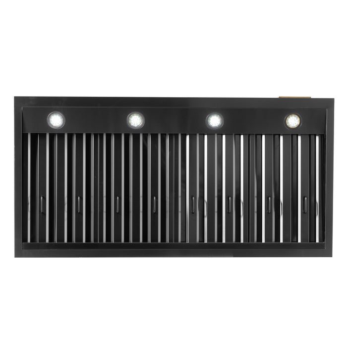 Kucht Professional 48-Inch 1,200 CFM Under Cabinet Range Hood in Dark Titanium Stainless Steel (KRH483A)