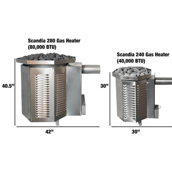 Scandia 40K BTU Gas Sauna Heater