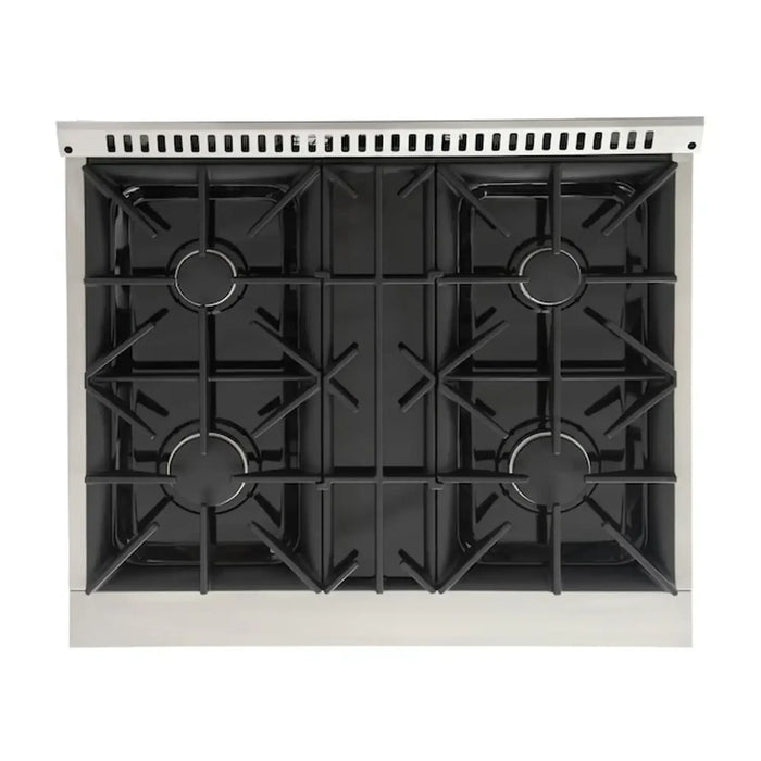 Kucht 30-Inch Pro-Style Dual Fuel Range with 4.2 cu. ft. Electric Oven and 4 Gas Burners in Olive Green (KDF302-OG)