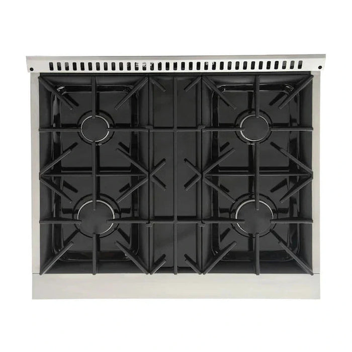 Kucht Signature 30-Inch Pro-Style Dual Fuel Range with Propane Gas in White Oven Door & Rose Gold (KDF302/LP-W-ROSE)
