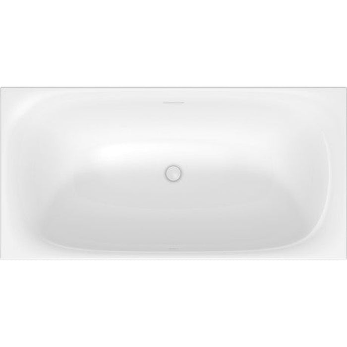 Duravit XViu 63" Free Standing Acrylic Soaking Tub with Center Drain and Overflow 700444000B20090