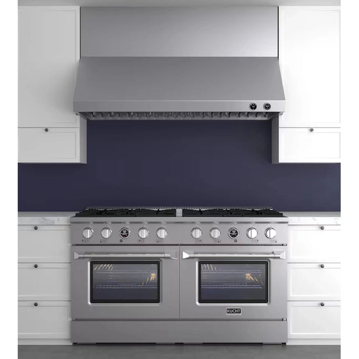 Kucht 60-Inch 1200 CFM Ducted Under Cabinet Range Hood in Stainless Steel (KRH600-SS)
