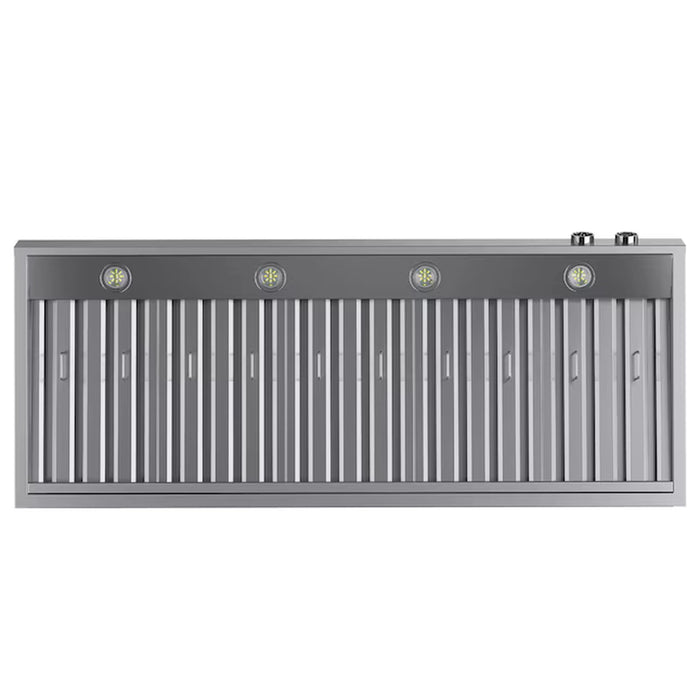 Kucht 60-Inch 1200 CFM Ducted Wall Mount Range Hood in Stainless Steel (KRH600-SS-C)