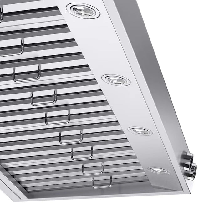 Kucht 60-Inch 1200 CFM Ducted Under Cabinet Range Hood in Stainless Steel (KRH600-SS)