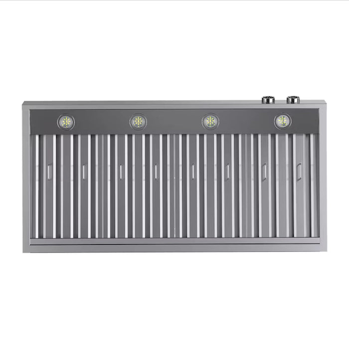 Kucht 48-Inch 1200 CFM Ducted Wall Mount Range Hood in Stainless Steel (KRH480-SS-C)