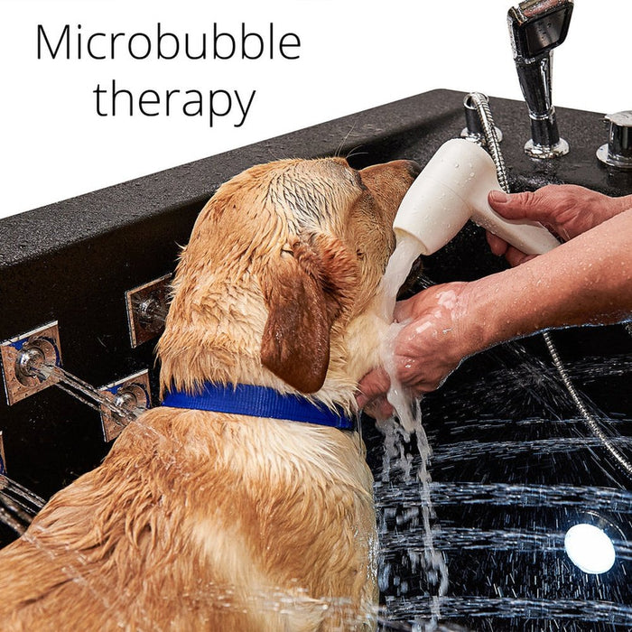 Ella's Bubbles Dog or Pet Walk-In Bath Tub, Infusion Microbubble Therapy, Ozone Sterilization, Right Swing Door