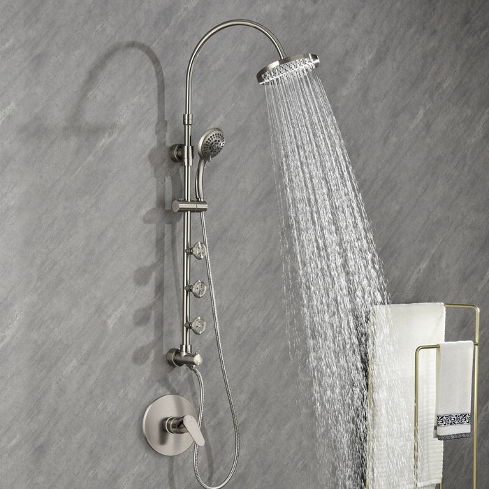 PULSE ShowerSpas Riviera Brushed Nickel Shower System