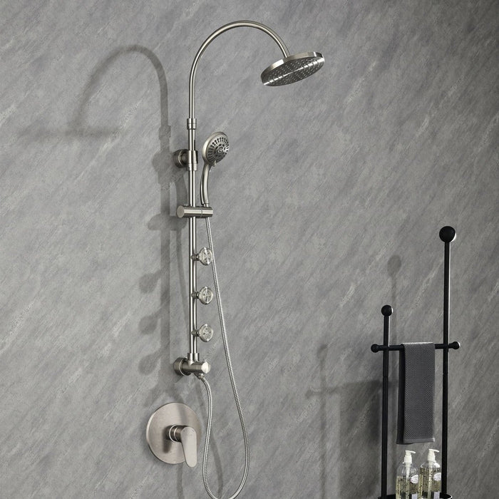 PULSE ShowerSpas Riviera Brushed Nickel Shower System