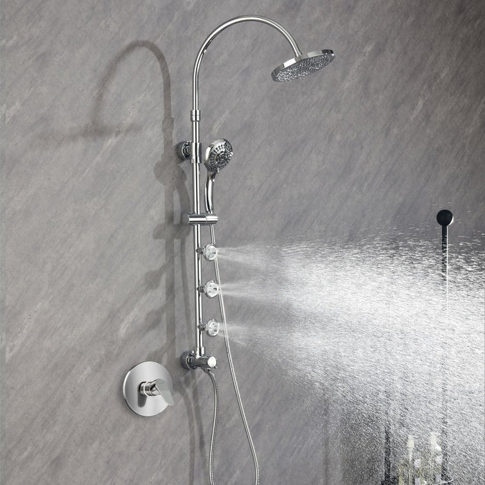 PULSE ShowerSpas Riviera Chrome Shower System