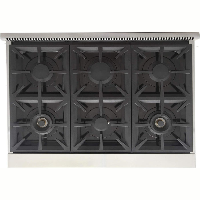 Kucht 36-Inch Gas Range in Stainless Steel with Blue Knob (KFX360-B)