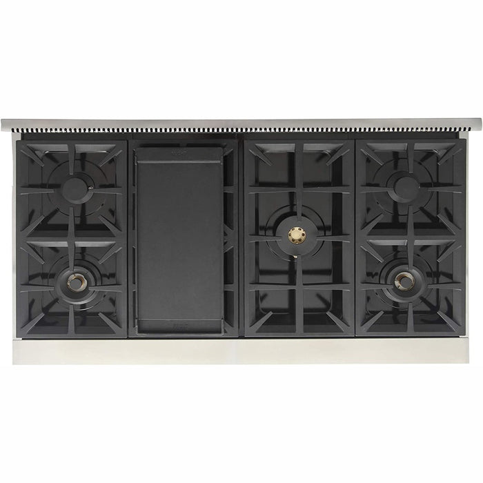 Kucht 48-Inch Propane Gas Range in Stainless Steel with Black Knob (KFX480/LP-K)