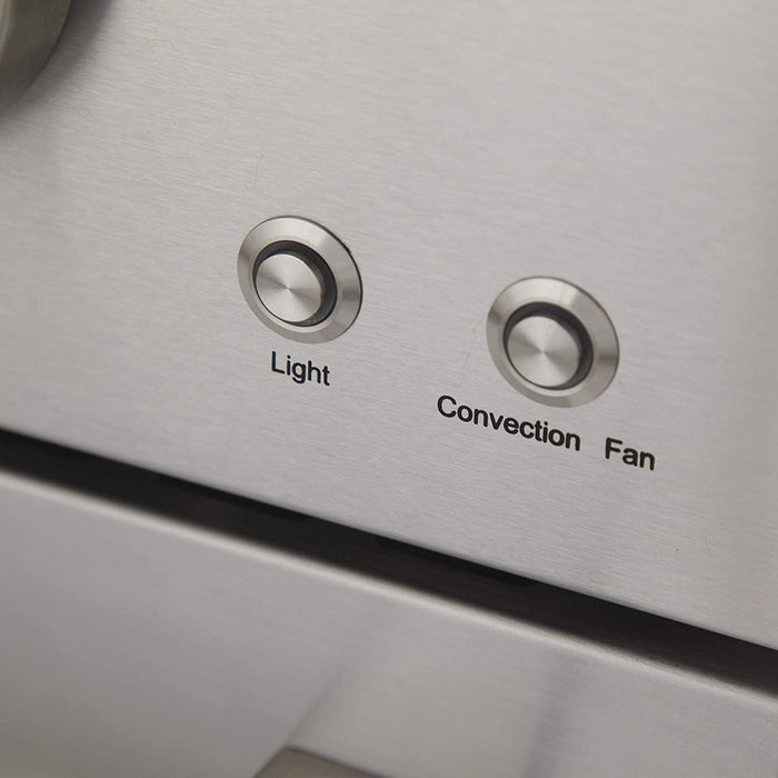 Kucht 30-Inch Gas Range in Stainless Steel with Black Knob (KFX300-K)
