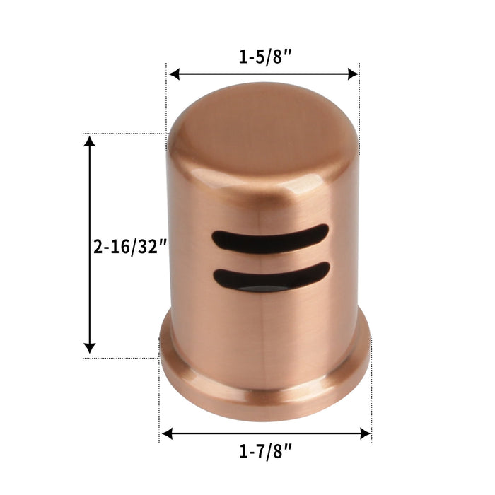 Copper Kitchen Dishwasher Air Gap Cap - AK79106C