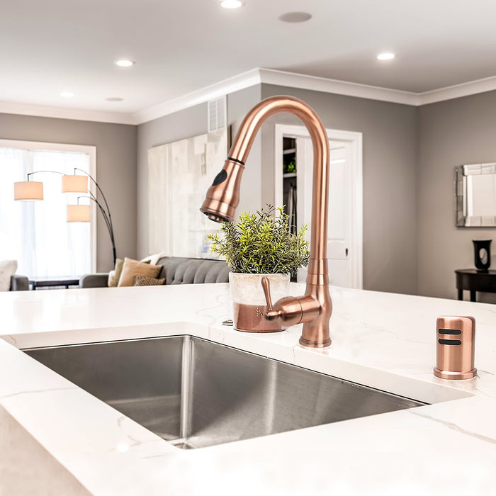 Copper Kitchen Dishwasher Air Gap Cap - AK79106C