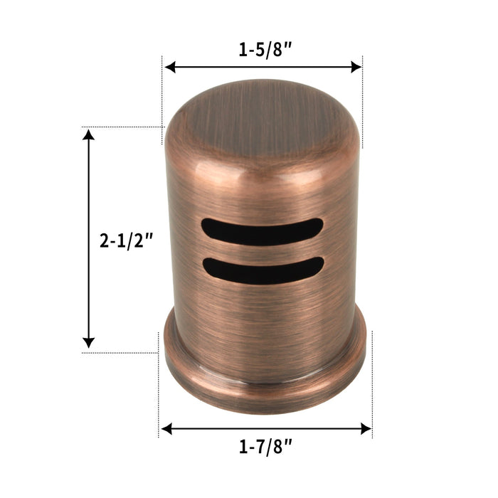 Antique Copper Kitchen Dishwasher Air Gap Cap - AK79106AC