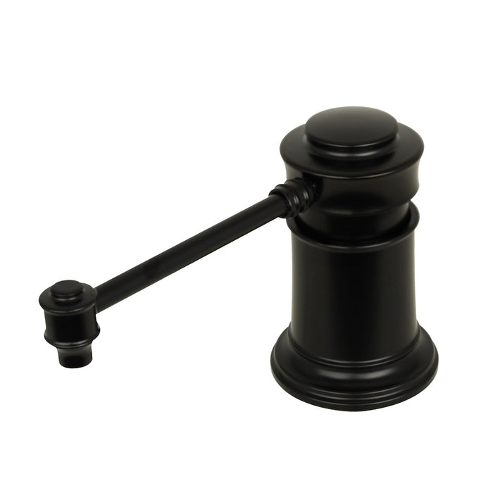 Built in Matte Black Soap Dispenser Refill from Top with 17 OZ Bottle - AK81018-MB