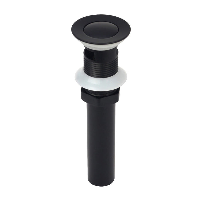 Matte Black Pop up Drain Stopper With Overflow - AK82003MB