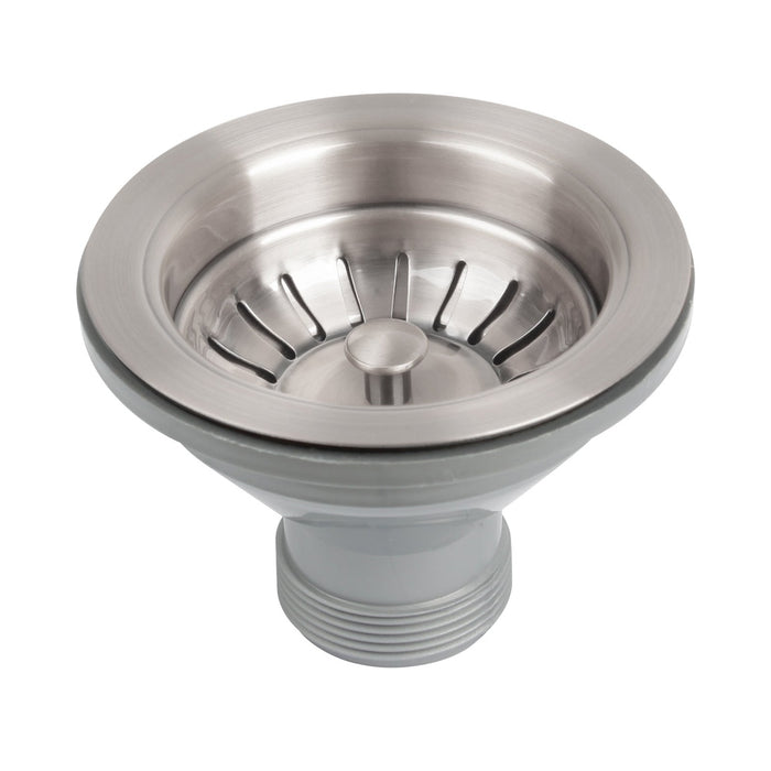 Brushed Nickel Kitchen Sink Stopper Replacement for 3-1/2 Inch Standard Strainer Drain - AK82102BN