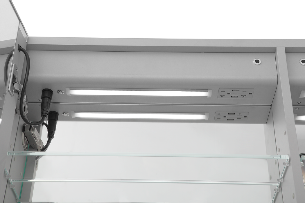 Aquadom Signature Royale 40x30 LED Lighted Triple Door Medicine Cabinet