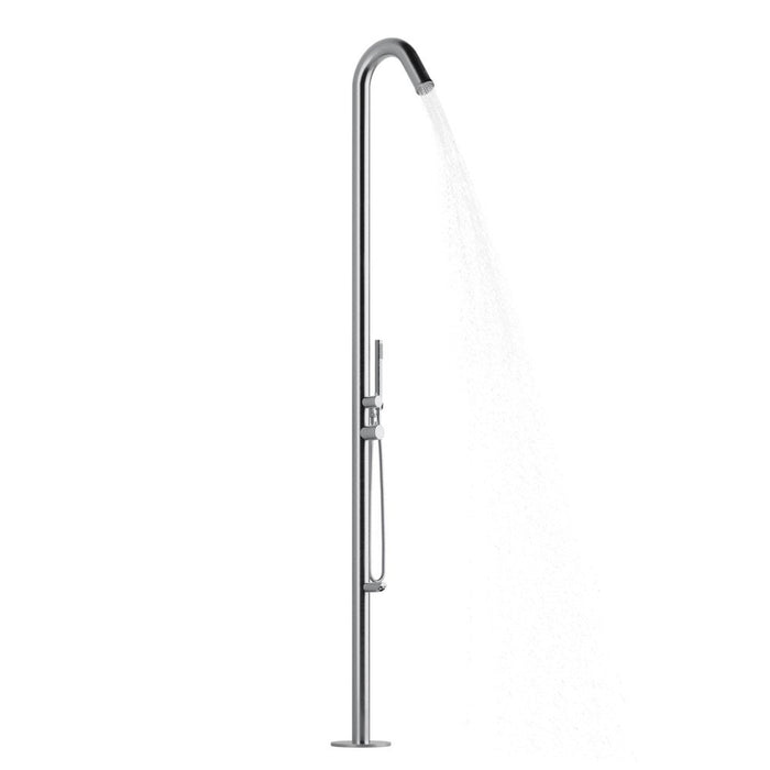 PULSE ShowerSpas Wave Outdoor Brushed Stainless Steel Shower