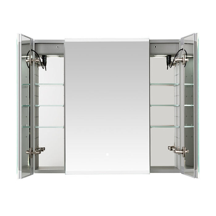 Aquadom Edge Royale 36x32 LED Lighted Triple Door Medicine Cabinet