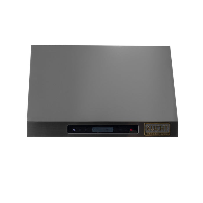 Kucht Professional 30-Inch 900 CFM Under Cabinet Range Hood in Dark Titanium Stainless Steel (KRH303A)