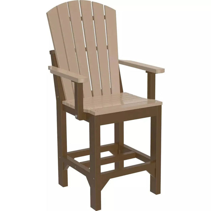 LuxCraft Counter Height Adirondack Arm Chair