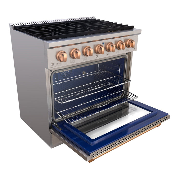 36" Slide-in Freestanding Professional Style Gas Range with 5.2 Cu. Ft. Oven, 6 Burners - AK-JK36A1-S