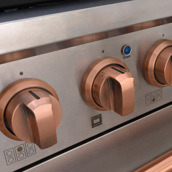 36" Slide-in Freestanding Professional Style Gas Range with 5.2 Cu. Ft. Oven, 6 Burners - AK-JK36A1-S