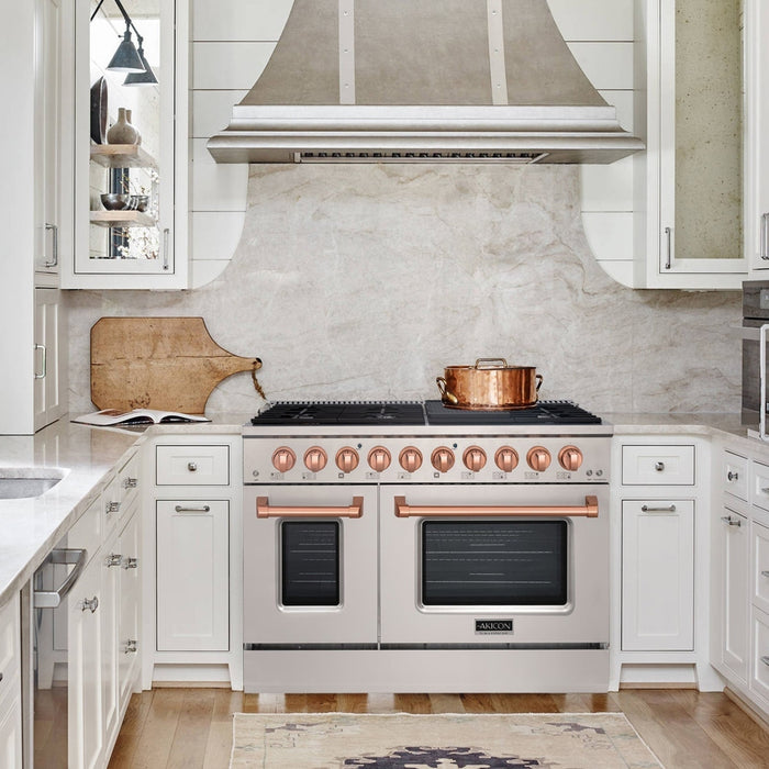 48" Slide-in Freestanding Professional Style Gas Range with 6.7 Cu. Ft. Oven, 8 Burners, AK-JK48A1-S