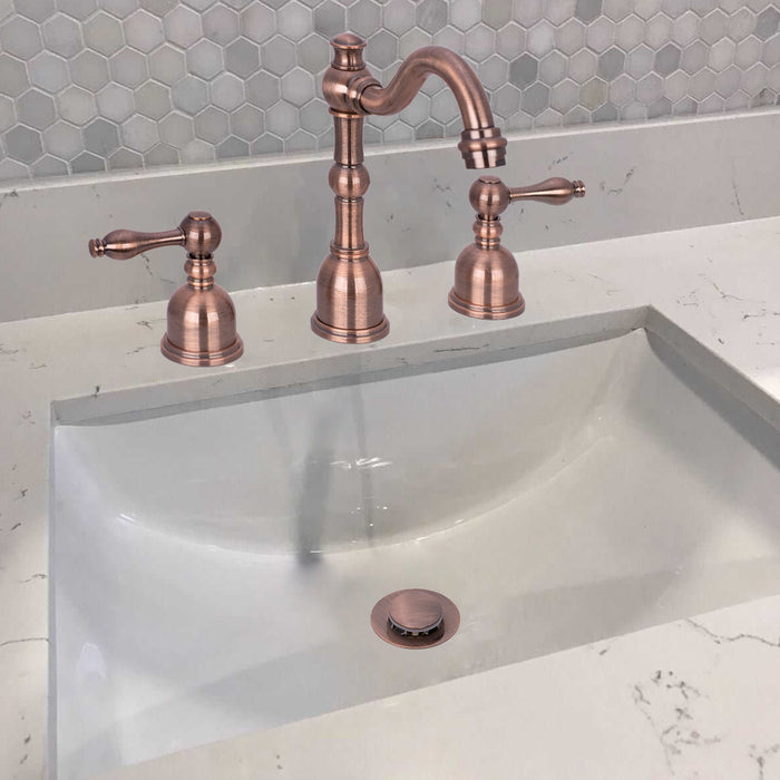 Antique Copper Pop up Drain Stopper With Overflow - AK82003-AC