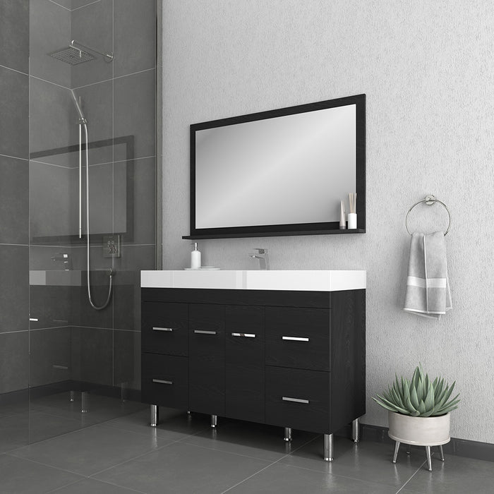 Ripley 48" Black Vanity with Sink